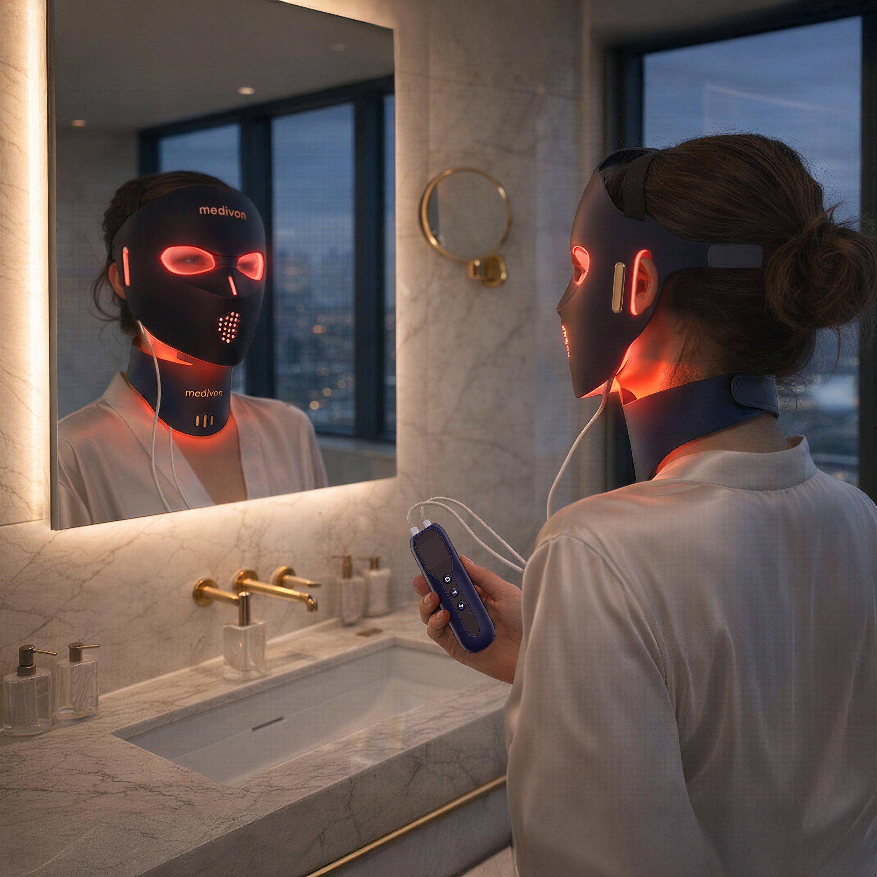 LED-Lichttherapiemaske Medivon Lumi 3D Pro